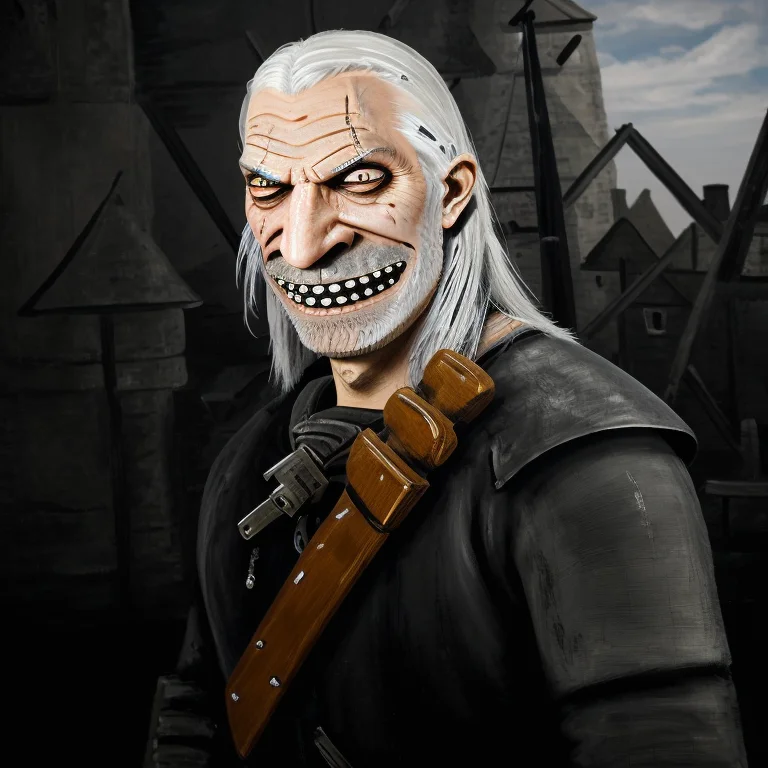 Witcher, Geralt Of Rivia, Lozhkin, Big Smile, Accurate Teeth...