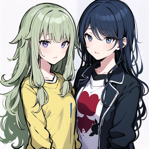 Loraleoneednenetohu0.77, 2girls,yuri, And Illustration, 2gir... — Stable Diffusion AI Prompt: , 2girls,yuri, AND ((illustration)), 2girls, (pnene:1), purple eyes, AND ((illus...