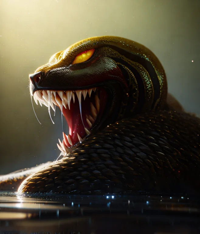 Venom Animal Fluid Organic, Haze, Ultra-detailed, Film Phot...