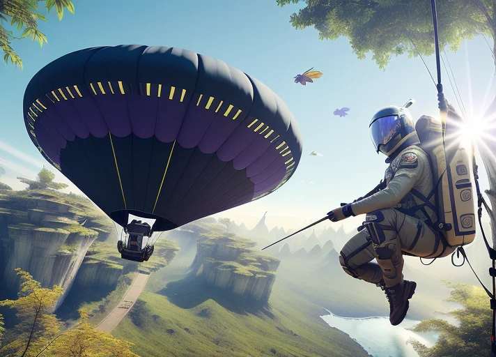 A Parachute On A Tree, A Broken Spacesuit, Blood On A Tree,...