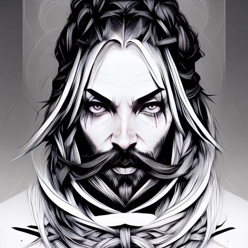 Art By Embrfktrstyle-500, Portrait Of Beautiful Woman With P...