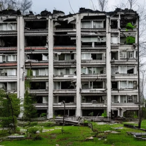 Old Destroyed Svtbuild, Ruins, Destruction, Mold, Moss