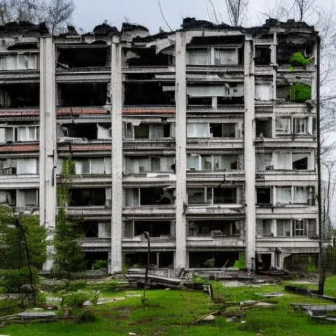 Old Destroyed Svtbuild, Ruins, Destruction, Mold, Moss — Stable Diffusion AI Prompt: old destroyed svtbuild, ruins, destruction, mold, moss
