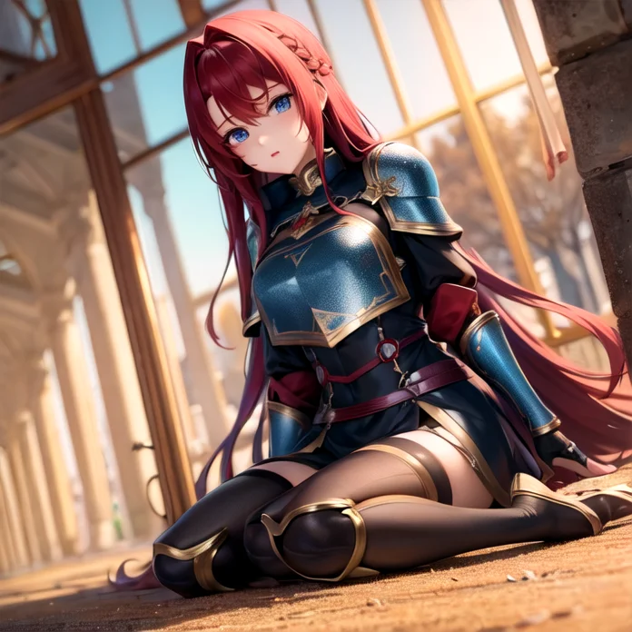 Masterpiece, Highres, Armor, Armament, Temple, Soft Lighting...