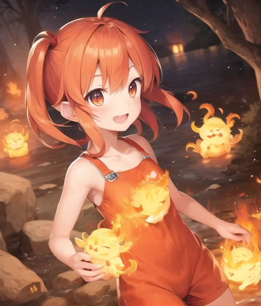 Lorafirevfx0.5 Adorable Fire Sprite