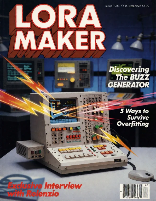 A Scan Of Lora Maker Magazine Cover Dated September 1986, Pr...