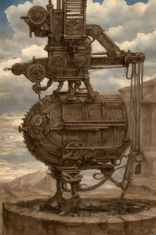 Nghtmre Clockwork Automaton, Cogwheels, Close-up Of Face, In... — Stable Diffusion AI Prompt: nghtmre clockwork automaton, cogwheels, close-up of face, intricate design, (ins...