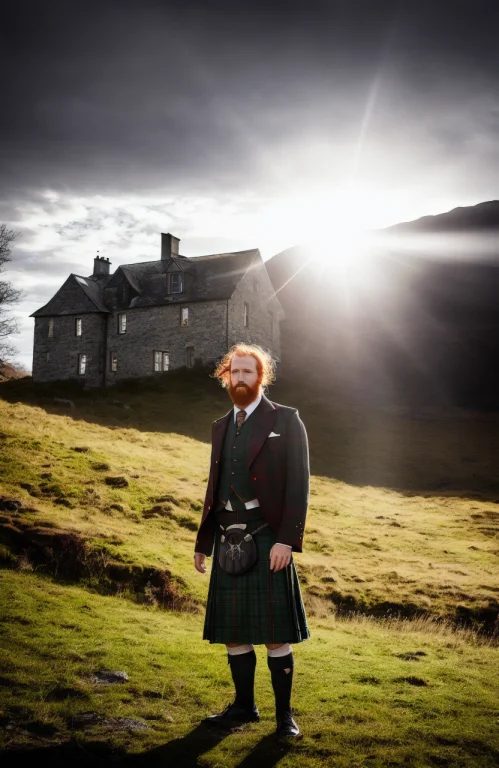 Award Winning Photo Of A Rugged Man, Style-kilt, Iphone 12 C...