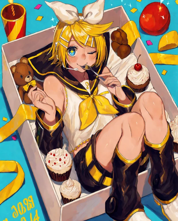 Masterpiece, Best Quality, Absurdres, Malebolgia, Kagamine R...