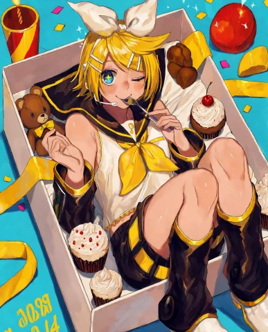Masterpiece, Best Quality, Absurdres, Malebolgia, Kagamine R... — Stable Diffusion AI Prompt: masterpiece, best quality, absurdres, Malebolgia, kagamine rin, kagamine len, ye...