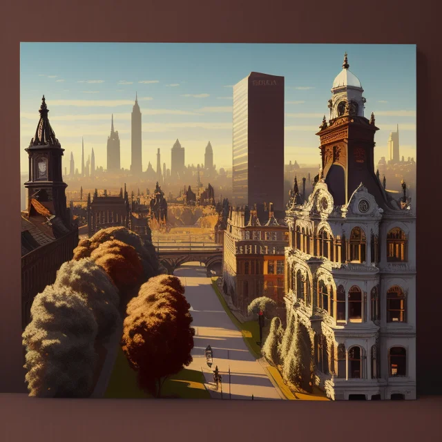 Victorian City Landscape