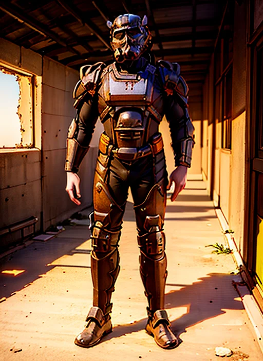 T60powerarmor, Masterpiece, Best Quality, Perfect, Ultra-det...
