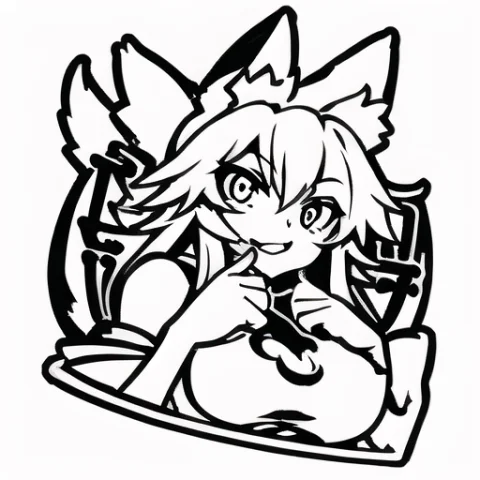 Vynstick,monochrome1.3, Simple Background, White Background1... — Stable Diffusion AI Prompt: vynstick,(monochrome:1.3), simple background, (white background:1.3), (WiseMMO)...