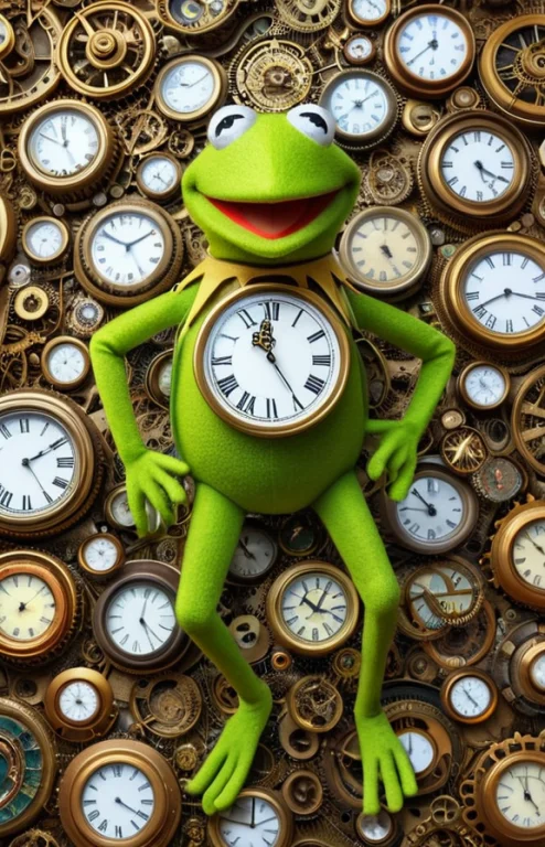 Clockstyle, Loraclockstyle-0000090.4 Kermit The Frog Made Of...
