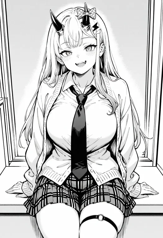 Monochrome, Grayscale, Masterpiece, Best Quality, Very Aesth...