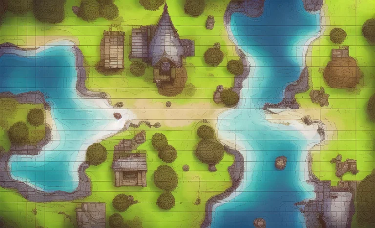 2d Dnd Battlemap, Lava Theme, Lava
