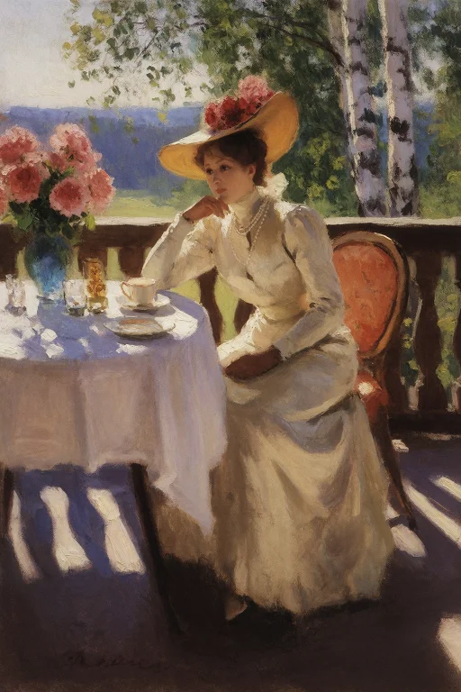 Korovin Style, The Final Plate A 42-year-old Muse With Chest...