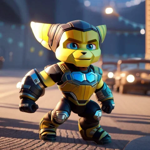 A Smolone1.2, Baby Ratchet And Clank, Cinematic Quality, Dyn... — Stable Diffusion AI Prompt: A (SmolOne:1.2), baby Ratchet and Clank, cinematic quality, dynamic lighting, oc...