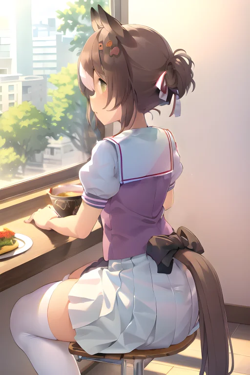 Fine Motion Umamusume, Natsufuku, Sailor Collar, Puffy Sleev...