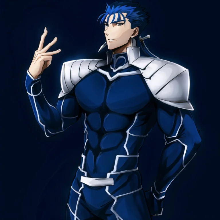 1boy, Blue Hair, Cu Chulainn Fate,