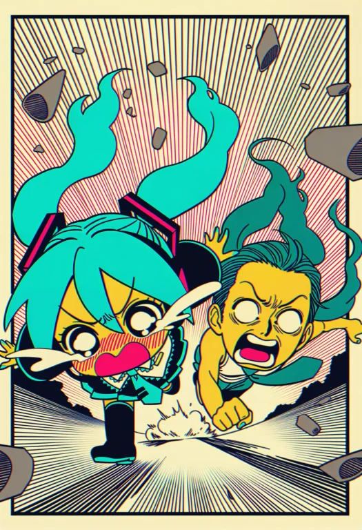 Masterpiece, Extreme Fisheye Perspective Two-shot Of Chibi H...