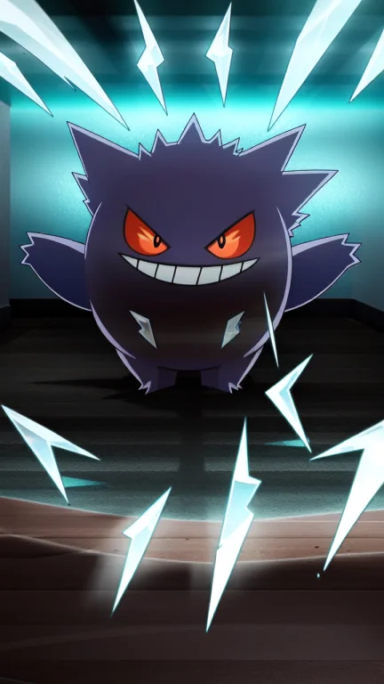 A Glass Figurine Of The Pokemon Gengar, 3d, Highly Detailed...