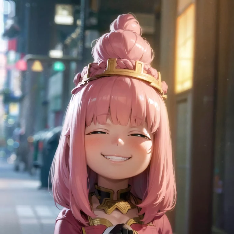 Loraanyahehface1,anyahehface,anya,small Eyes,pink Hair,conic...