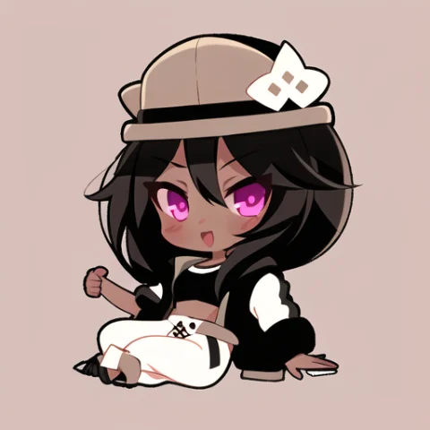 Hypernettoru8pwavenchibiwavenchibiv10b1.0, Emoji, Simple Bac... — Stable Diffusion AI Prompt: , emoji, simple background, 1girl, solo, full body, grey background, outline, (d...