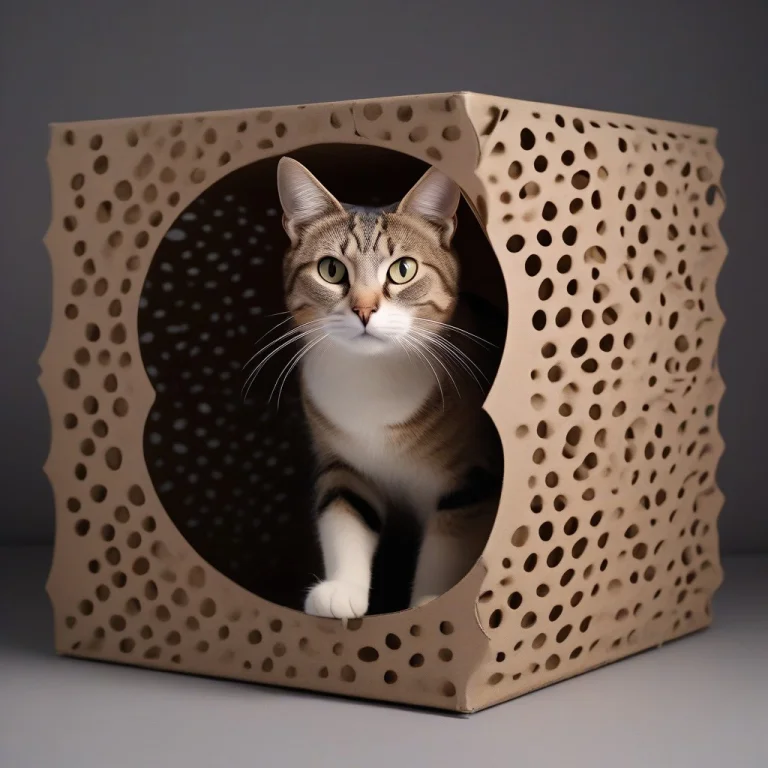 , A Cat Stuck Inside A Cardboard Box, Reimagined In The Gyro...