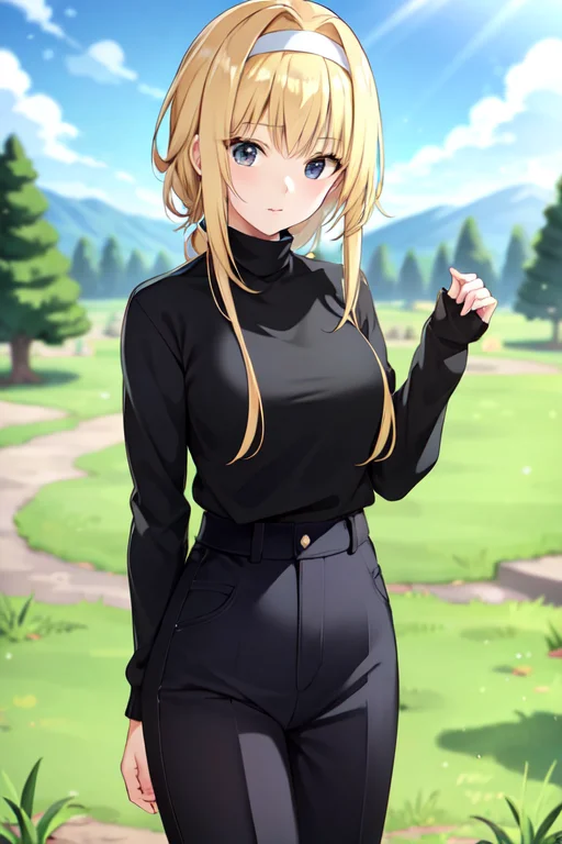 Masterpiece, Best Quality, 1girl, Alice, Standing, Cowboy Sh...