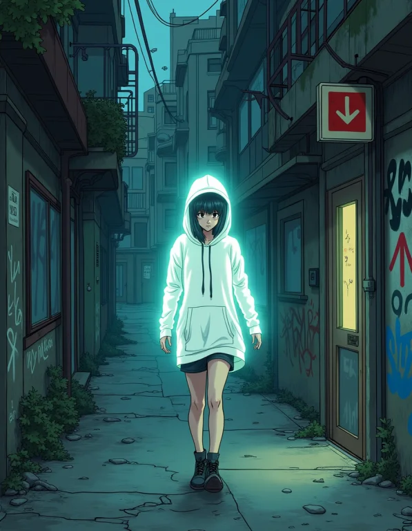 Depict A Scene Where A Glowing Spirit Mischievously Haunts A...