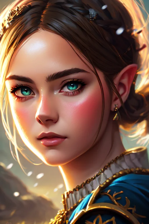 Princess Zelda, Close Up, Modelshoot Style, Anime Screencap,...