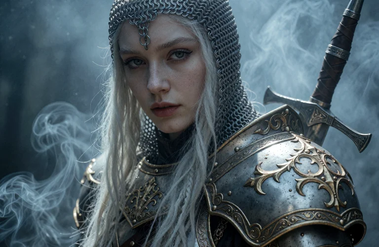 The Image Is A Wide Cinematic Realistic Photograph Of A Pale...