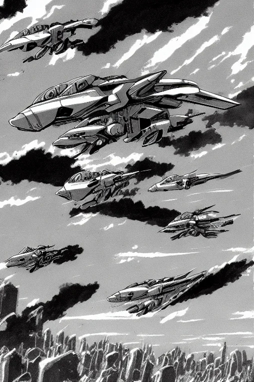Pboldrifrpgstyle Mecha Aircraft In The Air