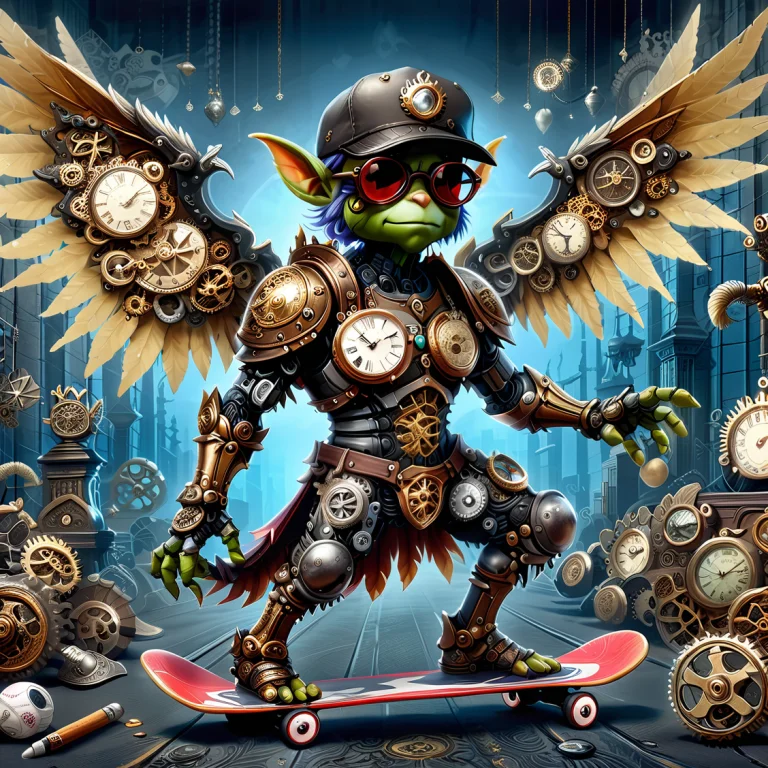 Goblin Paladin, Wearing Sunglasses, Armor, Wearing A Basebal...