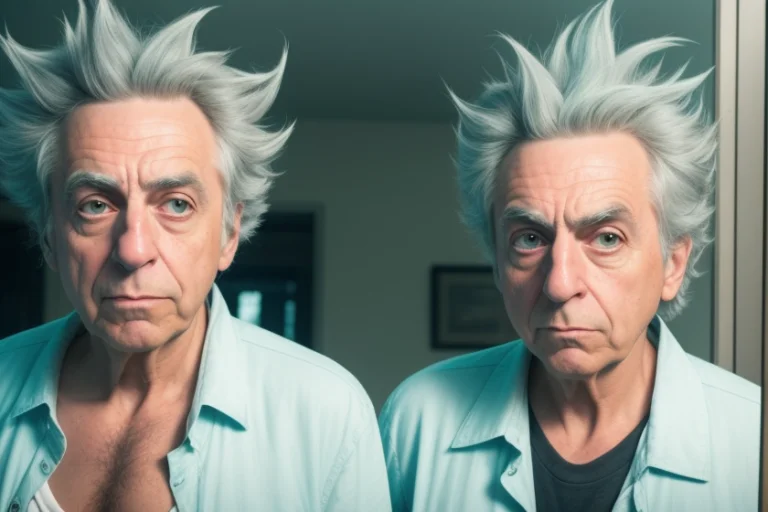 Photograph Of Rick Sanchez From Rick And Morty, Real, Human