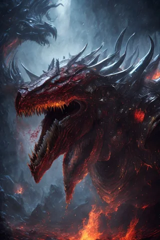 Dreamlikeart Portrait Of Hulking Hydra Humanoid Iridescent S... — Stable Diffusion AI Prompt: dreamlikeart portrait of hulking hydra humanoid iridescent scaly hydra humanoid,...