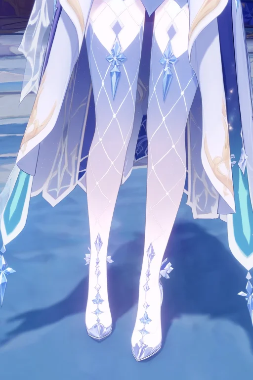Tsaritsagenshin Impact, Diamond Grid Pattern,ice Crystal Orn...