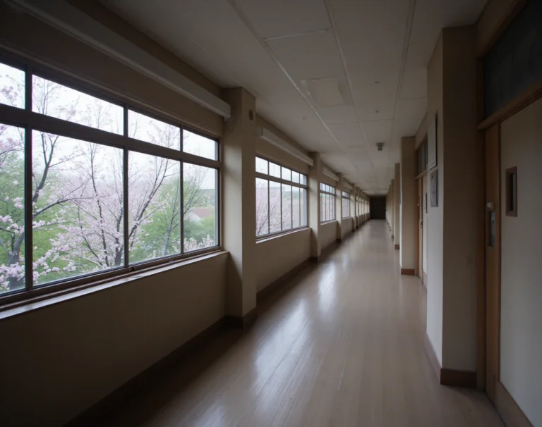 Lorajaphalbackgroundfluxad1 Japhal, Interior, School Hallway...