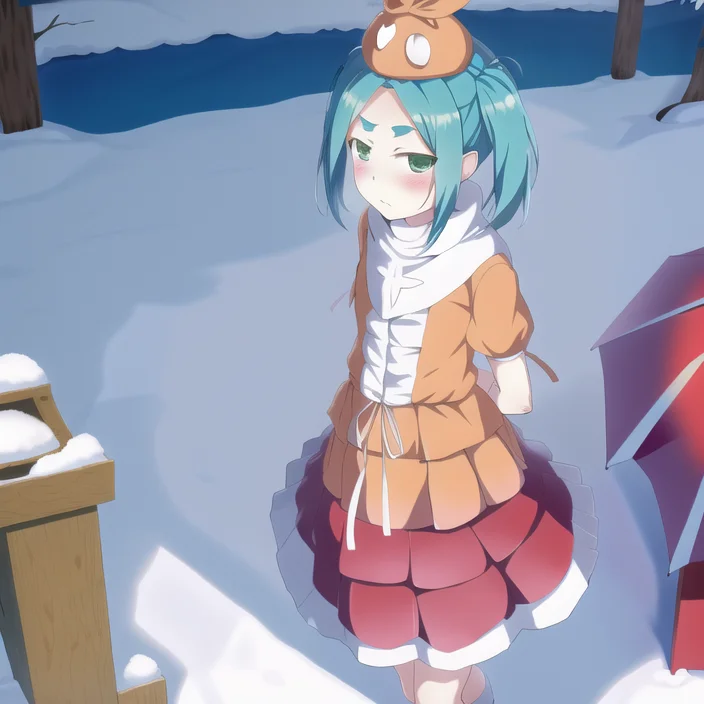 Loraononokiyotsugi329v101, Ononoki Yotsugi, Shrine0.4, Snow0...