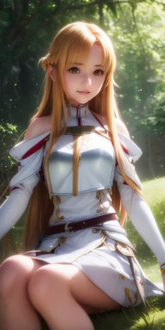 Realistic, Asuna, Asuna Sao, 1 Girl, Armor, White Cloth, Blo... — Stable Diffusion AI Prompt: realistic, asuna, asuna \(sao\), 1 girl, (armor), white cloth, blonde hair, brow...