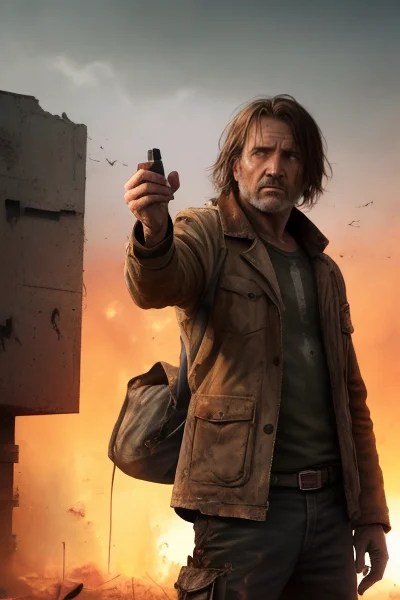 A Movie Poster For The Last Man On Earth, A Post-apocalyptic...