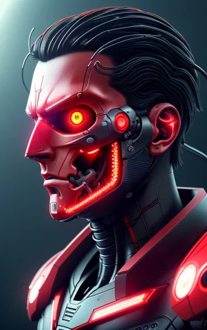 Bright Red Eyes1.1, Complex 3d Render Ultra Detailed Of A Be... — Stable Diffusion AI Prompt: (bright red eyes:1.1), complex 3d render ultra detailed of a beautiful profile a...
