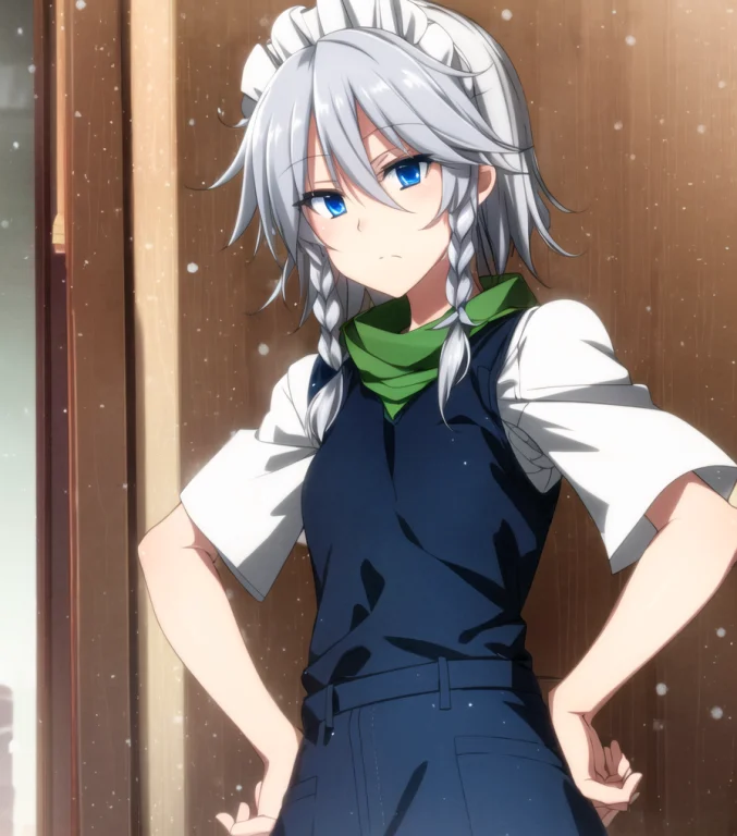 Izayoi Sakuya, Winter, Hands On Hips, Hypernetsazanami Mio0....