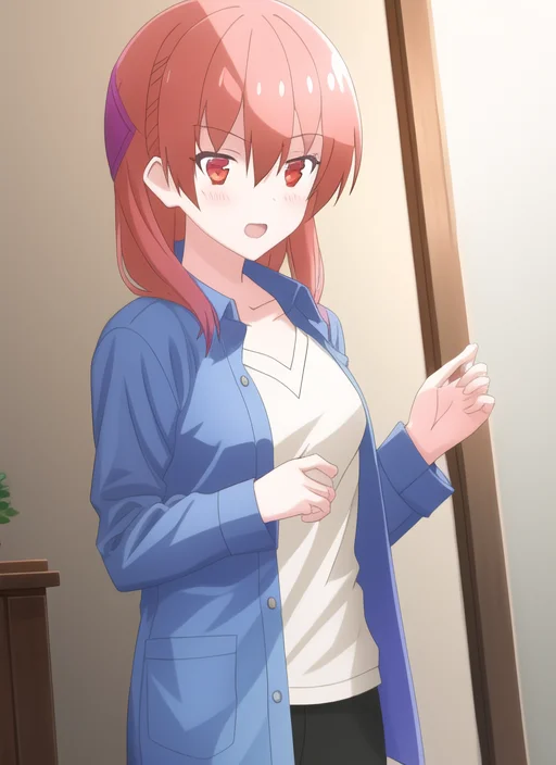 Tsukasa, 1girl, Cowboy Shot, Overshirt Loraovershirt0.7