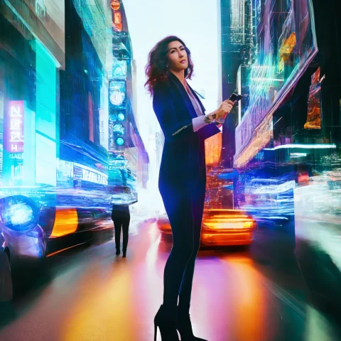 Photo, Pretty Woman Standing A Time Travelers Struggle To Ch... — Stable Diffusion AI Prompt: photo, Pretty Woman Standing [a time traveler's struggle to change the future|a...