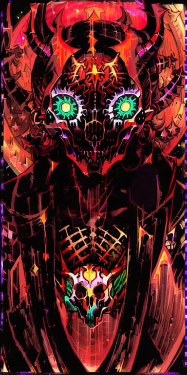 A Demon Floating In The Center Of The Universe, Magent Color...