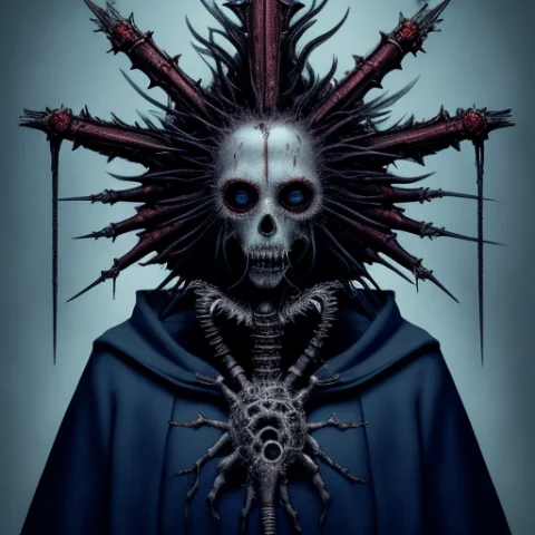 Art By Embbontrex-225, Draugr Warrior, Gothic Ornaments, Ind... — Stable Diffusion AI Prompt: art by EMB_bontrex-225, ((draugr warrior)), gothic ornaments, industrial horror,...