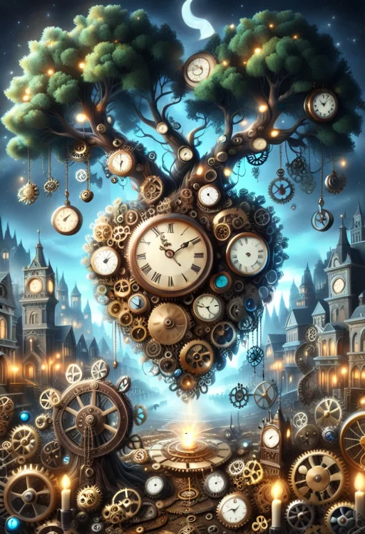 Sfw, Pg Rating, Ultra Realistic, Bright Lights, Clockwork Tr...