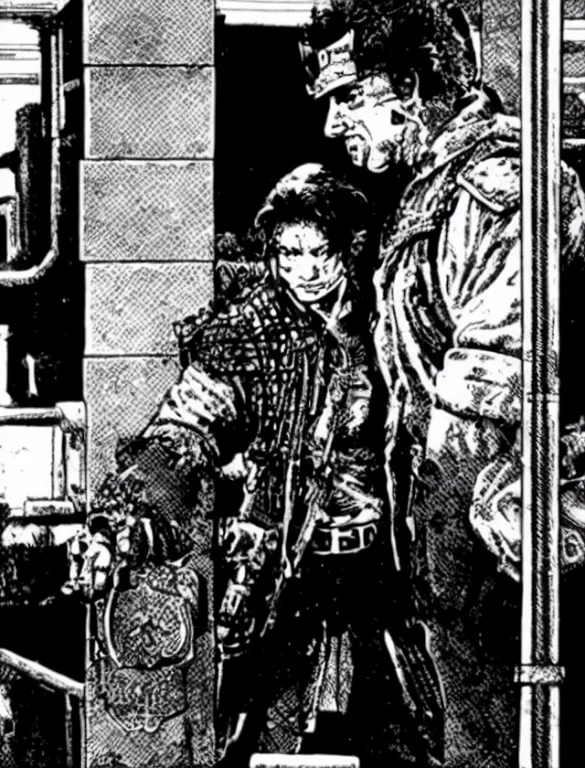 Theoldshadowrunstyles A Punk Bodybuilder Thug In The Subway